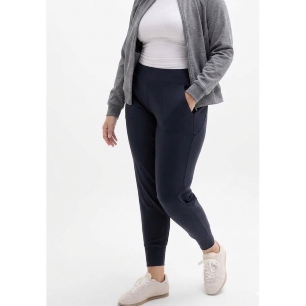 Athleta Venice High Rise Jogger XL Navy Blue Sculptek Light Athleisure Pants